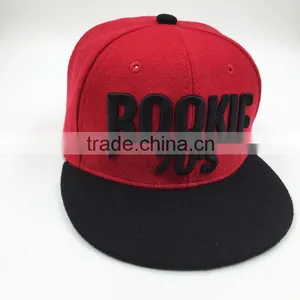 2015 New Design Custom Wool 3D Embroidered Snapback Hat thumbnail-2