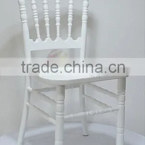 White Wood Banquet Chairs thumbnail-3