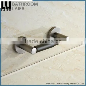 China Manufacture Multi-Purpose Zinc Alloy Brush Nicked Bathroom Sanitary Items Wall Mounted Toilet Paper Holder thumbnail-3