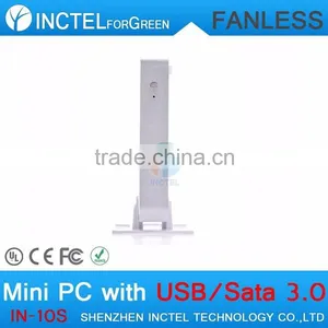 8G RAM 64G SSD 1TB HDD Fanless Mini Desktop PC Computer HTPC Intel Celeron 1037U Dual Core Ultra Thin Aluminium PC Computer thumbnail-4