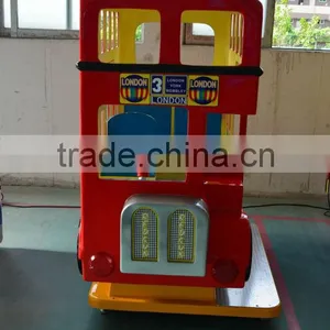 London Bus Amusement Ride Electronic Kids Ride Shopping Mall Kiddie Rides Classic 24v Ride on Car for Kids thumbnail-3