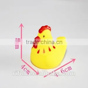 Custom 100% Food Grade Silicone Rubber Hen Bath Toy With Squeaker thumbnail-1