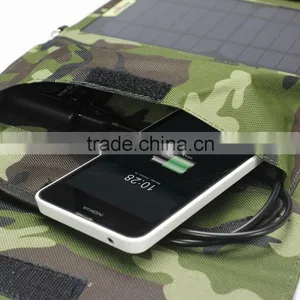 6V 14W Solar Panel Charger Dual Output Folding Foldable Solar Charger For Mobile Phone IPad Tablet thumbnail-3