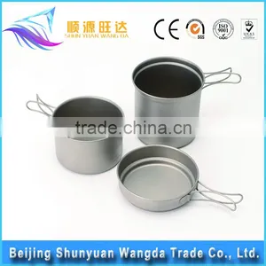 100% Titanium Cookware Kitchen Set With Titanium Mug and Titanium Pan thumbnail-6