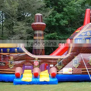 Inflatable Slide Pirate Ship Dry Slider With Good Quality Bounce House and Slide thumbnail-1
