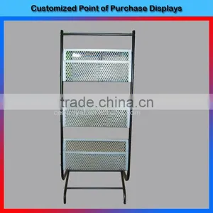 Custom Design Floor Standing Metal Newspaper Stand thumbnail-1