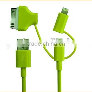 Mfi Certified 2.4A Fast Charge 3 in 1 Combo Charging Usb Cable for Devices thumbnail-2