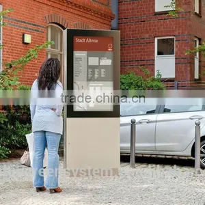 EKAA Full Color LED Backlight Stand Lcd Screen Outdoor Lcd Advertising Display thumbnail-1