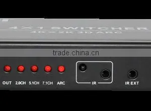 High Quality ARC 1.4 HDMI Switch 4by1 With IR thumbnail-1