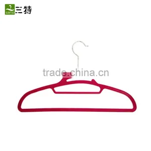 16.5 Inches Blue Creative Magic Velvet Clothes Hanger thumbnail-3