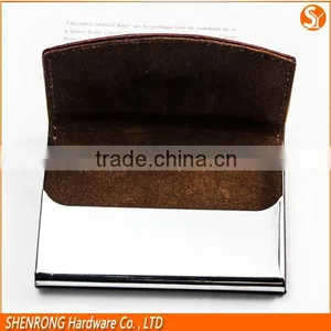 Business Affairs Brown PU Leather Credit Card Holder Name Card Case for Business Men and Promotional Gift thumbnail-5