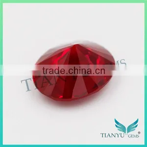 Synthetic Colored Gems for Jewellry #8 Oval Cut Ruby Stone Corundum Gemstone Price thumbnail-2