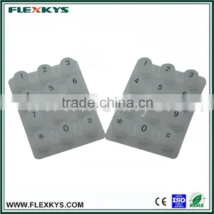 High Quality Colorful Rubber Waterproof Silicone Rubber Numeric Keypad thumbnail-4
