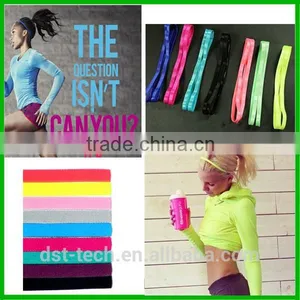 Unisex Custom Logo Stylish Sports Cotton Bulk Sweatband Headband thumbnail-4