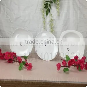 Cheap Stock Wholesale Ceramic White Dinner Plate for Restaurant thumbnail-1