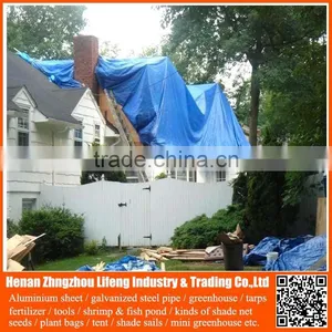 Chinese Factory Supply Plastic Hdpe Tarp for Tent Roofing Cover thumbnail-1