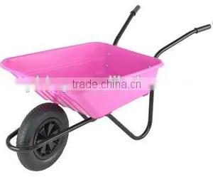 Wheel Barrow Manufacturer / Garden Wheel Barrow / Pink Color Wheel Barrow thumbnail-1