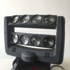 Новый Disco 8Eyes 4in1 светильник для свадьбы и дома полноцветный 8*12Вт LED светильник с пучком света на механизме «паук» с перемещающимся головным узлом thumbnail-3