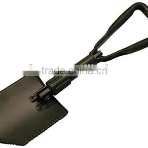 Folding Spade With Bag, Olive Green Comparable Bundeswehr / US Army Military Shovel / Field Spade thumbnail-2