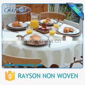 Good Water Resistance Cheap White Table Cloth Sms Fabric thumbnail-1