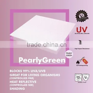 NIR Control Greenhoust Plasitc Polycarbonate Solid Embossed Sheet (Pearly GREEN Embossed) thumbnail-1