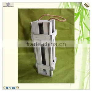 Vintage Color Sliding Lid Wooden Wine Crate Box thumbnail-1