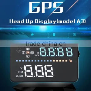 3.5'' GPS Universal Car HUD Head Up Display Car Alarm System Speed Warning With Campass thumbnail-6