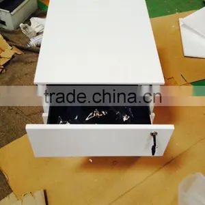 Metal Steel 2 Drawer Mobile Pedestal Table Storage Powder Coated Steel Drawer Cabinet thumbnail-2