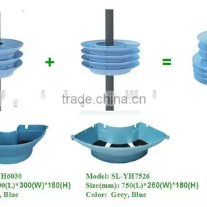Modualr Planters for Lamp Post Greening, Plastic Flower Pots for Garden Decoration thumbnail-6