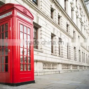 Antique Red Painted Metal Street Telephone Box thumbnail-1