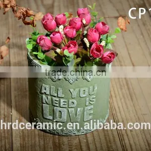 Hot Sale Indoor Antique Cement Flowerpots & Planters thumbnail-5