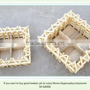 Wicker Flowerpot for Garden Decoration & Willow Flower Basket thumbnail-2