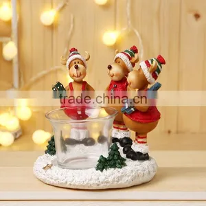 Custom Bulk Christmas Reindeer Candle Holders Decoration thumbnail-3