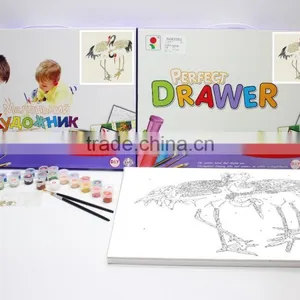 DIY цифровая раскраска по номерам для детей. Забавная раскраска совы в ярких цветах thumbnail-1