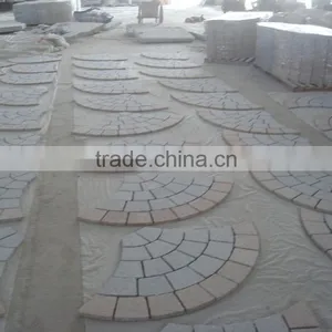 Fan Shape Granite Paving Stone Mixed Color Driveway Paving Stone thumbnail-1
