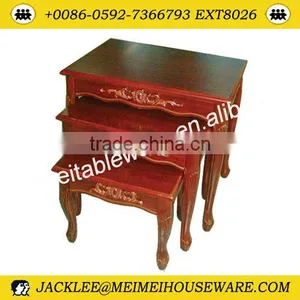 Three Sets Wooden Coffee Table thumbnail-1