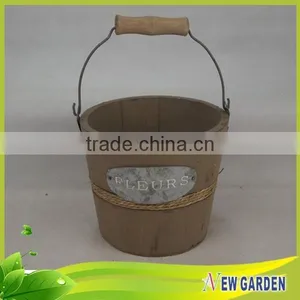 Cheaper Economical Round Wall Mounted Flower Basket With Handles thumbnail-3