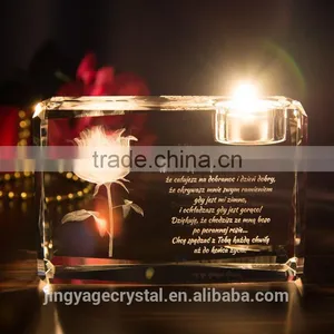 Grogeous Crystal Candle Holders for Home Decoration thumbnail-1
