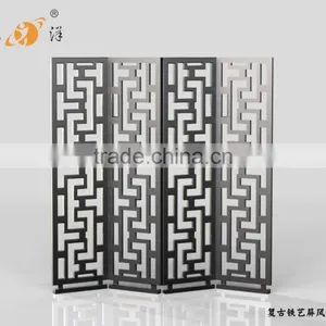Simple Stylish Bedroom Hollow Folding Personality Metal Screen thumbnail-3