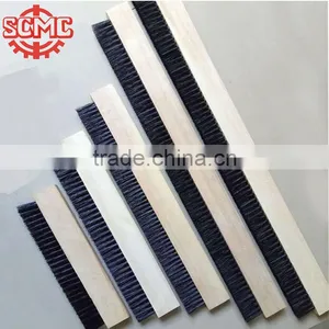 Wooden Base Industrial Plastic Strip Cleaning Brush thumbnail-1
