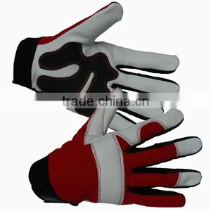 CE Approved Goatskin Leather Driver Glove Non-slip Leather Esd Gloves thumbnail-1