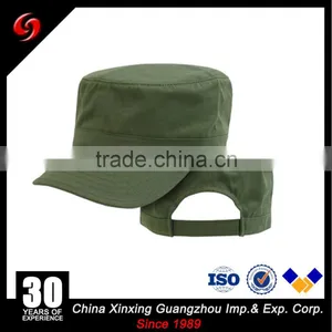 China Factory Custom High Quality Blank Flat Top Military Cap/Military Baseball Hats Caps thumbnail-3