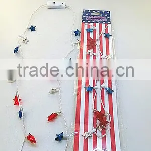 2014 Fashion 4th of July Independence Day's Flashing Light Stars Necklace thumbnail-1