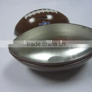 Rugby Football Shape Tin Box,money Bank Tin Box thumbnail-3