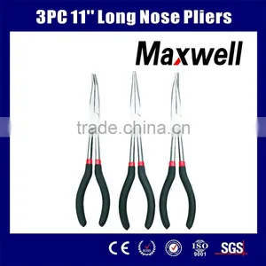 3PC 11'' Long Nose Pliers thumbnail-1
