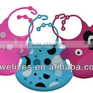 Waterproof Silicone Baby Bibs With Crumb Catcher With Animal Shape Bib thumbnail-2