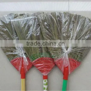Short Wooden Handles Grass Broom thumbnail-1