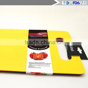 Manufacturer of High Quality Ultra-thin 4 Color Plastic Cutting Board 4 Sets thumbnail-4