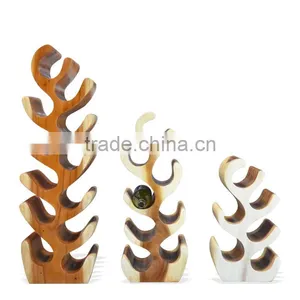 Wine Rack Suar Wood Set Of 3 thumbnail-2