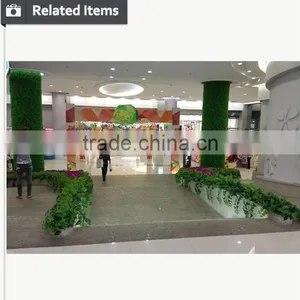 Factory OEM Artificial Green Vertical Cheap Grass Wall thumbnail-6